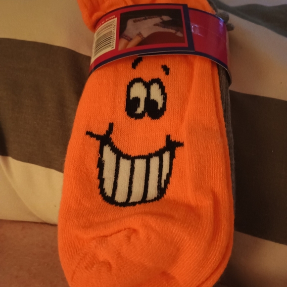 Women's Purple and Orange Ankle Socks - 3 Pack - Picture 3 of 3